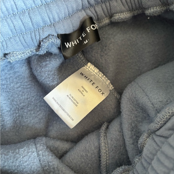 White Fox Boutique Offstage Sweatpants Ocean Blue Medium - Picture 7 of 8